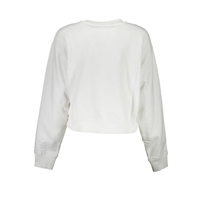 Guess Jeans White Cotton Sweater - Stylish and Comfortable