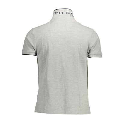 North Sails Gray Cotton Polo Shirt - Effortless Nautical Style