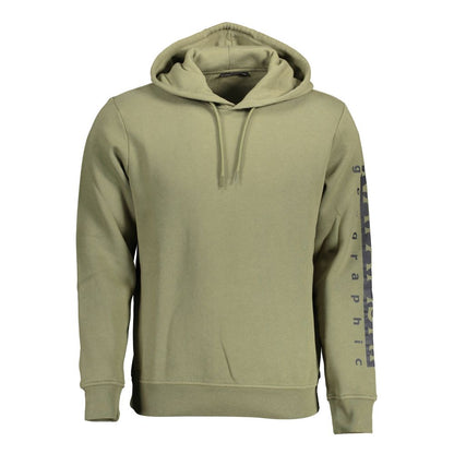 Napapijri Green Cotton Hoodie Sweatshirt