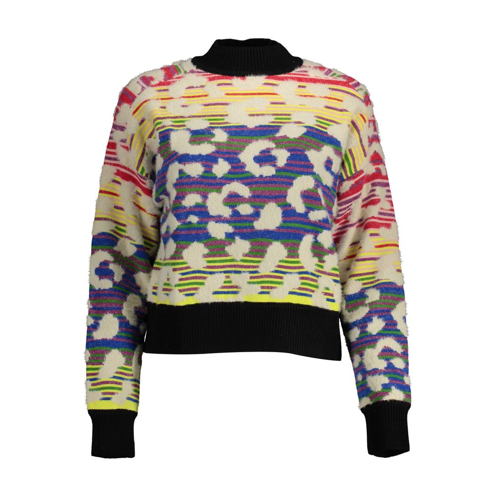 Desigual Blue Polyester Sweater - Embrace Bold Creativity