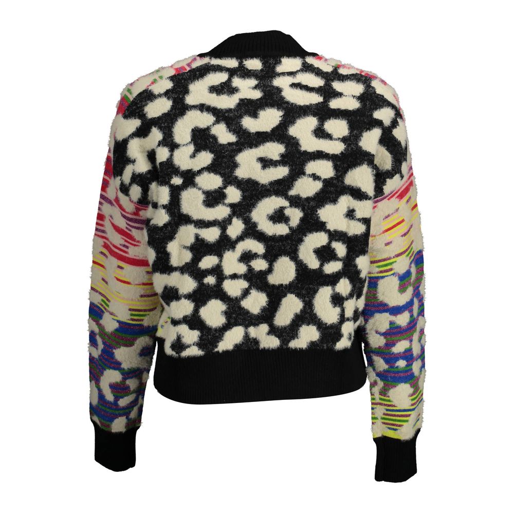 Desigual Blue Polyester Sweater - Embrace Bold Creativity