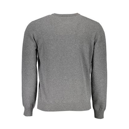 Harmont & Blaine Gray Wool Sweater - Timeless Elegance