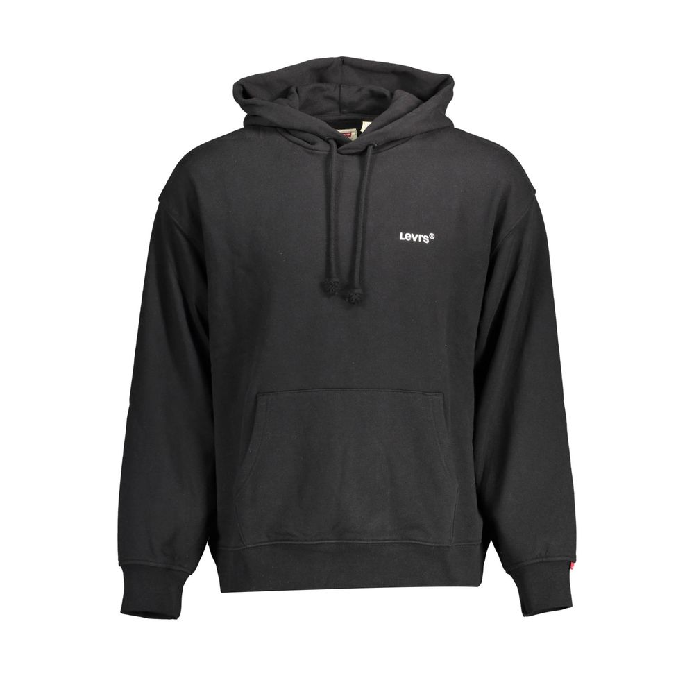 Levi's Black Cotton Hoodie Sweatshirt