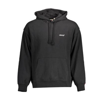 Levi's Black Cotton Hoodie Sweatshirt