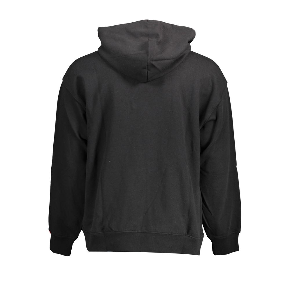 Levi's Black Cotton Hoodie Sweatshirt