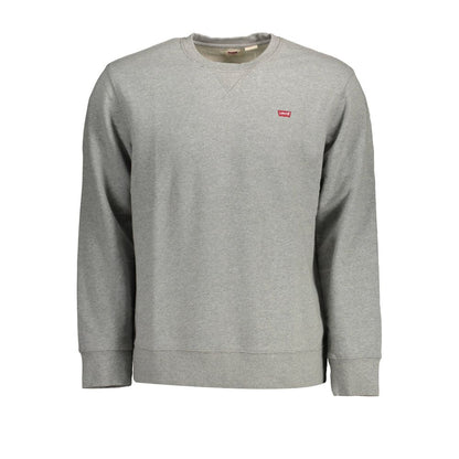 Levi's Gray Cotton Sweater - Classic Comfort and Style