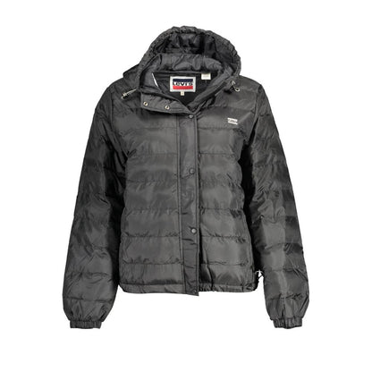 Levi's Black Polyester Hooded Jacket