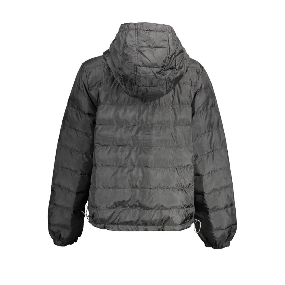 Levi's Black Polyester Hooded Jacket