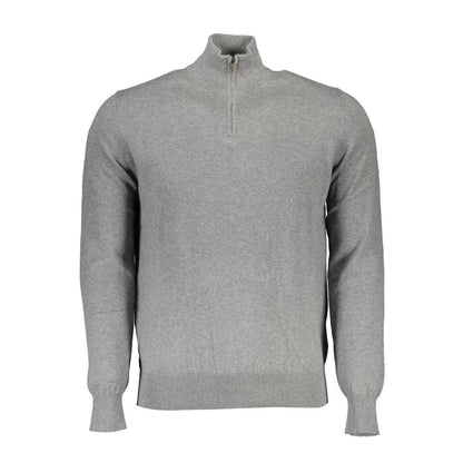 North Sails Gray Cotton Sweater - Sustainable Comfort with Style