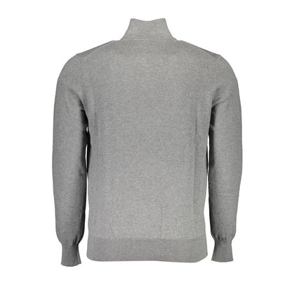 North Sails Gray Cotton Sweater - Sustainable Comfort with Style