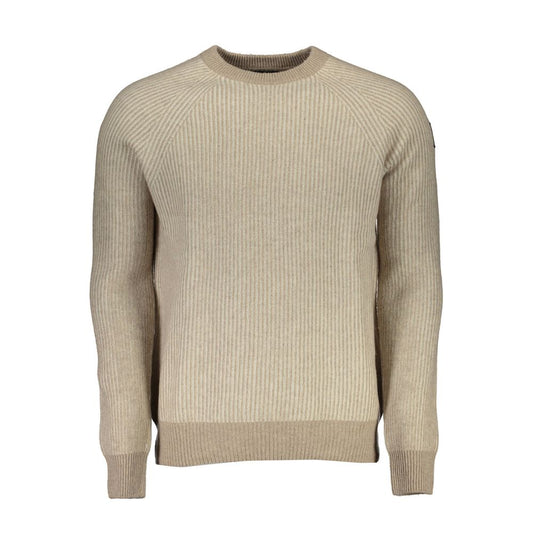 North Sails Beige Wool Sweater - Sustainable Comfort for Every Adventure