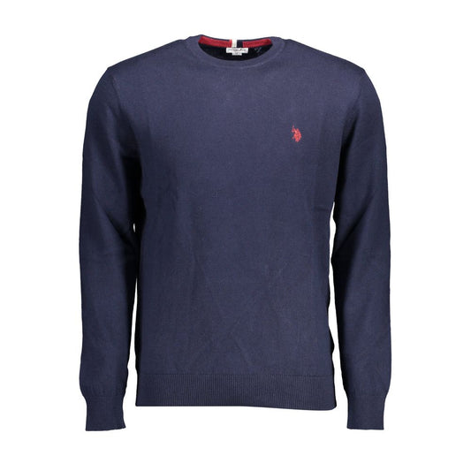 U.S. POLO ASSN. Blue Cotton Sweater - Classic Comfort Meets Style