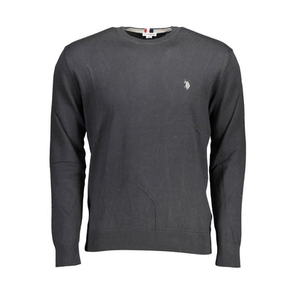 U.S. Polo Assn. Black Cotton Sweater for Effortless Style