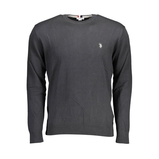 U.S. Polo Assn. Black Cotton Sweater for Effortless Style