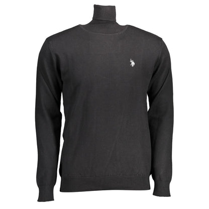 U.S. Polo Assn. Black Cotton Turtleneck Sweater