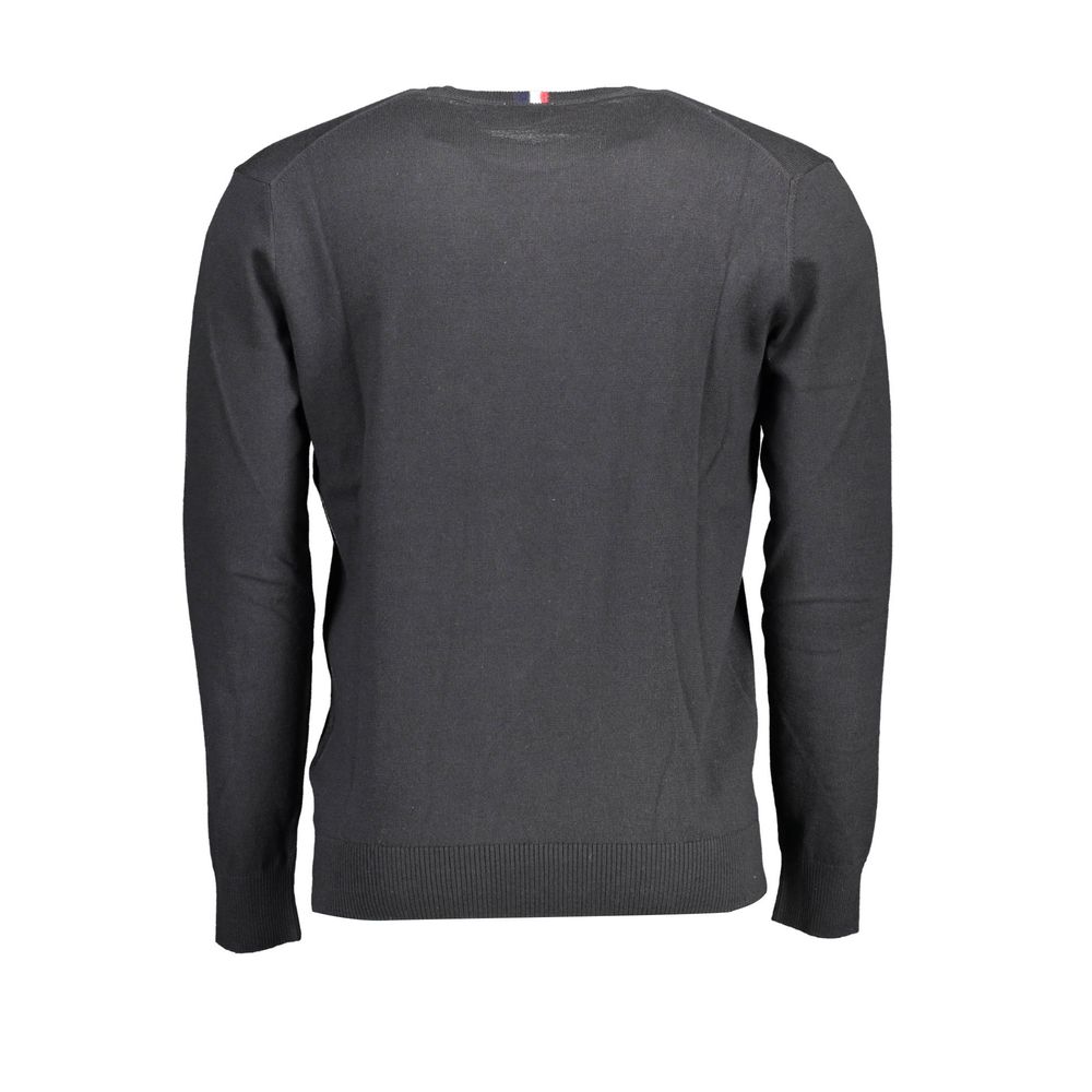 U.S. Polo Assn. Black Cotton Sweater for Effortless Style