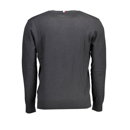 U.S. Polo Assn. Black Cotton Sweater for Effortless Style