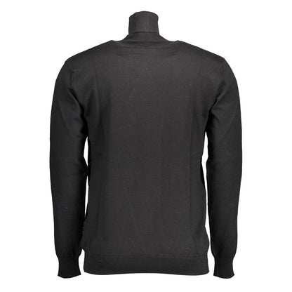 U.S. Polo Assn. Black Cotton Turtleneck Sweater
