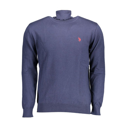 U.S. Polo Assn. Blue Cotton Turtleneck Sweater