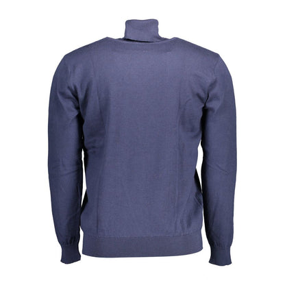 U.S. Polo Assn. Blue Cotton Turtleneck Sweater