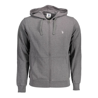 U.S. POLO ASSN. Grey Cotton Hooded Sweatshirt