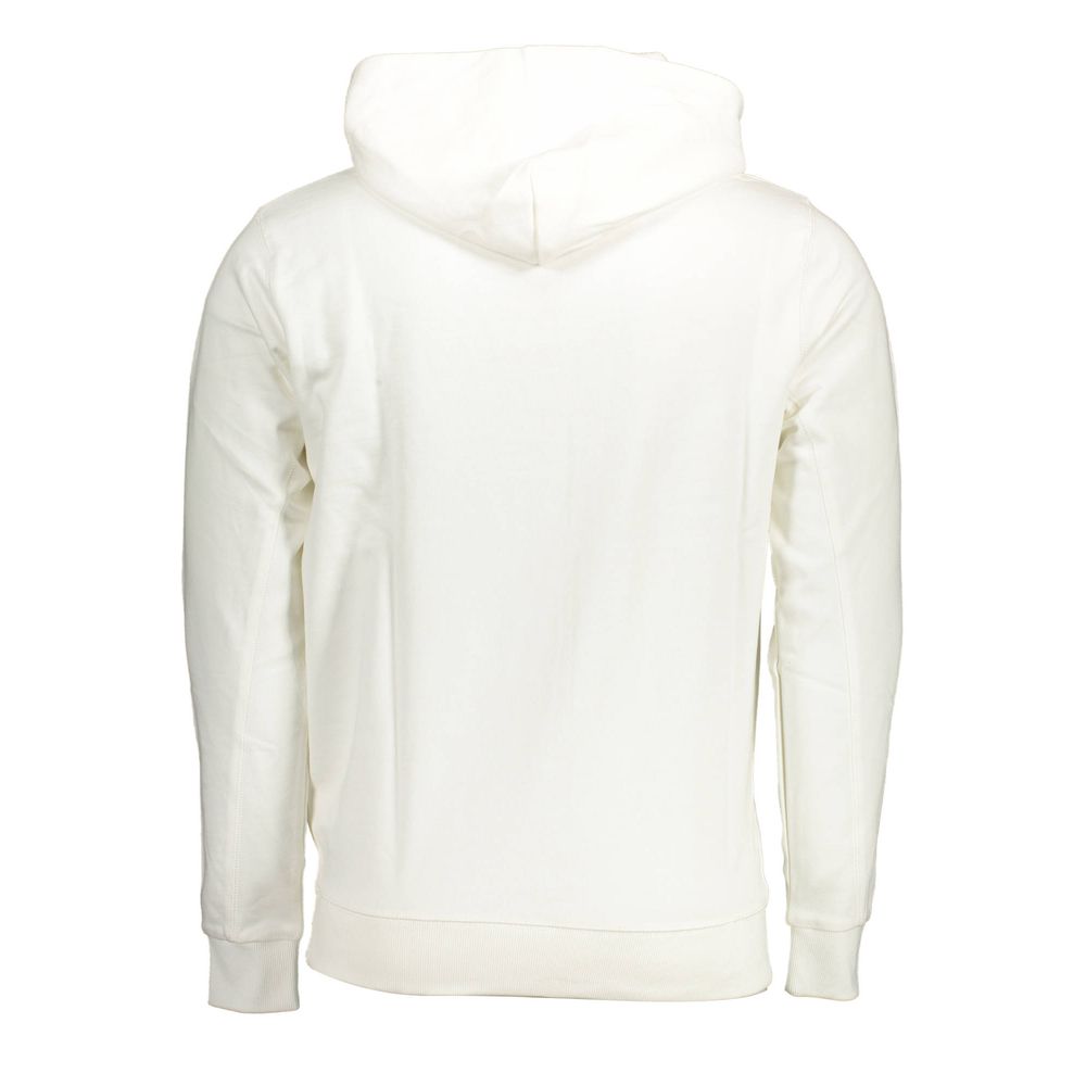 U.S. POLO ASSN. White Cotton Hoodie with Contrasting Details