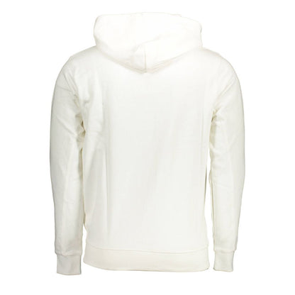 U.S. POLO ASSN. White Cotton Hoodie with Contrasting Details