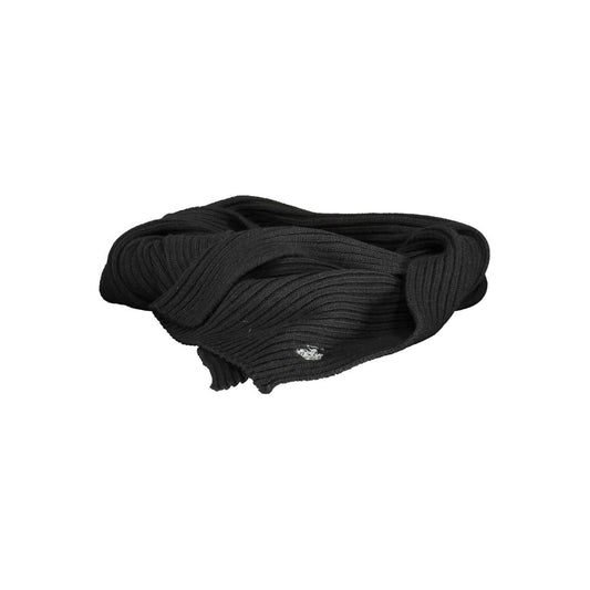 U.S. Polo Assn. Black Wool Scarf