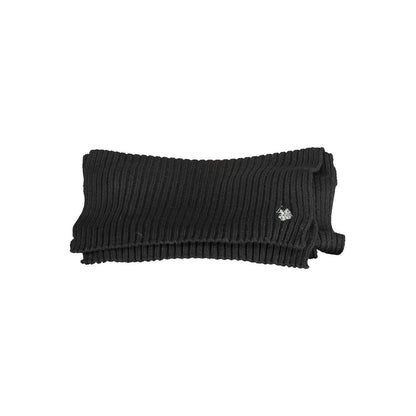 U.S. Polo Assn. Black Wool Scarf