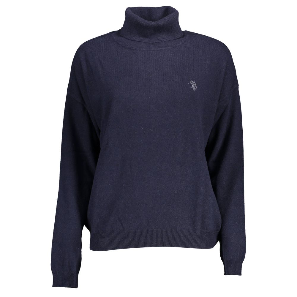 U.S. Polo Assn. Blue Wool Turtleneck Sweater