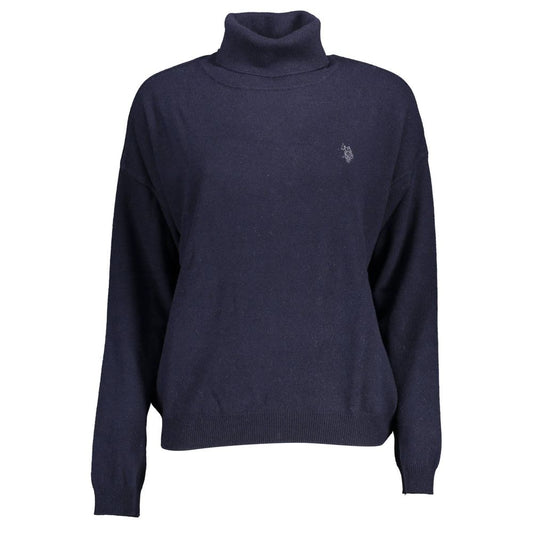U.S. Polo Assn. Blue Wool Turtleneck Sweater