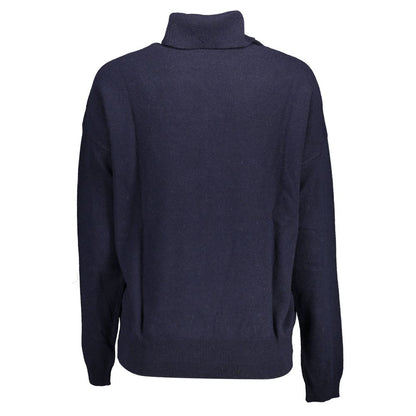 U.S. Polo Assn. Blue Wool Turtleneck Sweater