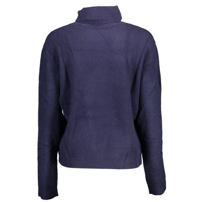 U.S. POLO ASSN. Blue Nylon Turtleneck Sweater