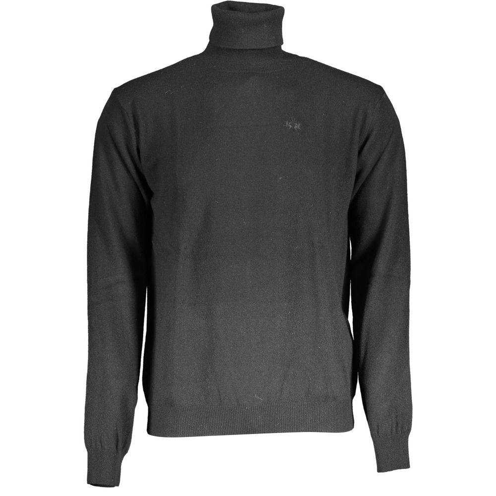 La Martina Black Wool Sweater - Elegant Comfort for Every Occasion