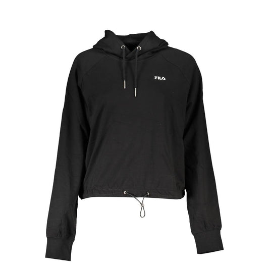 Fila Black Cotton Sweater - Stylish Comfort for Everyday Wear