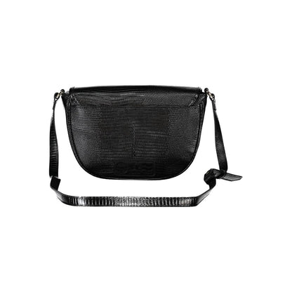 La Martina Black Leather Effect Handbag