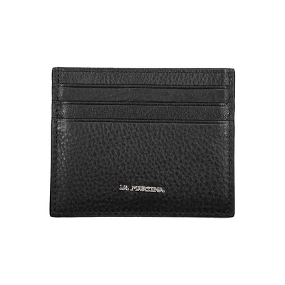 La Martina Black Leather Wallet – Elegant and Functional Card Holder