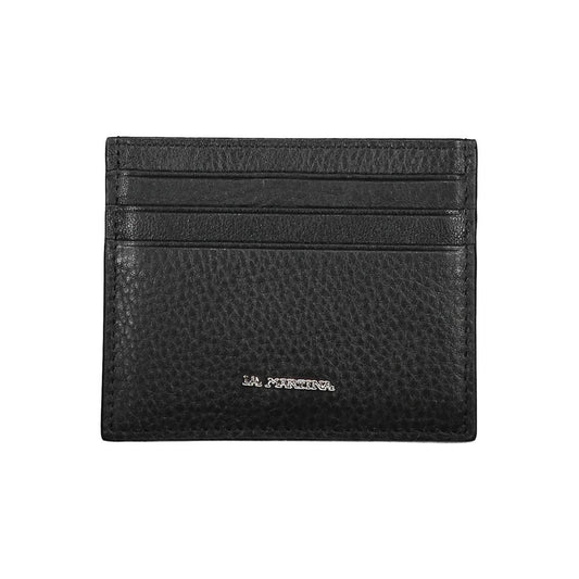 La Martina Black Leather Wallet – Elegant and Functional Card Holder
