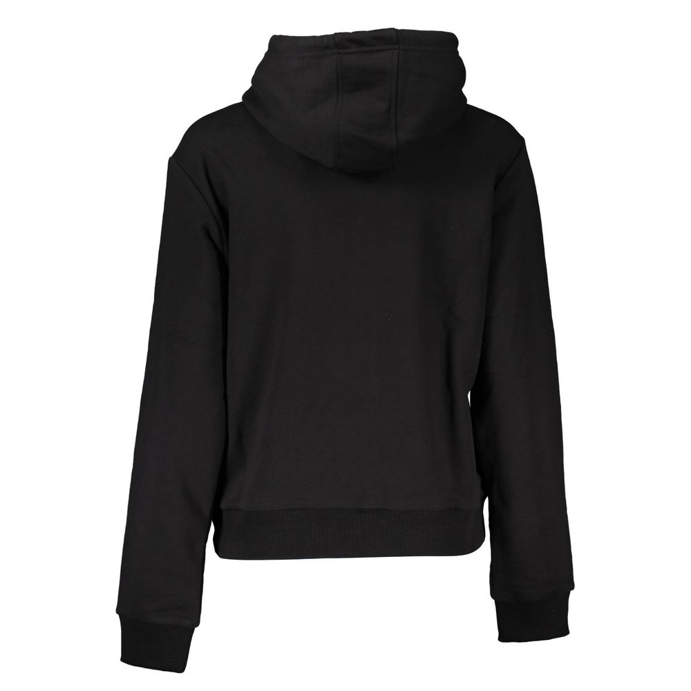 Cavalli Class Black Cotton Hoodie Sweater
