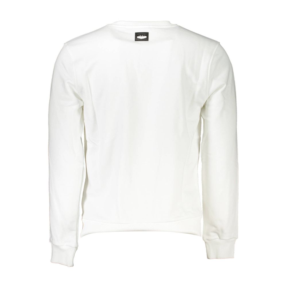 Cavalli Class White Cotton Sweater - Bold Urban Style