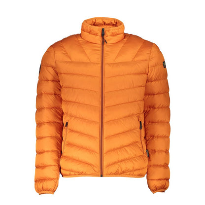 Napapijri Orange Polyamide Jacket: Urban Adventure Essential