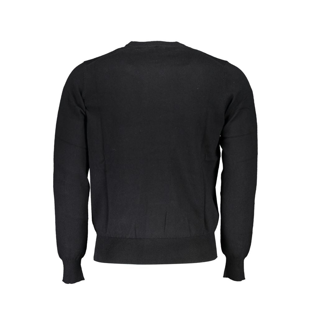 North Sails Black Fabric Sweater - Sustainable and Stylish