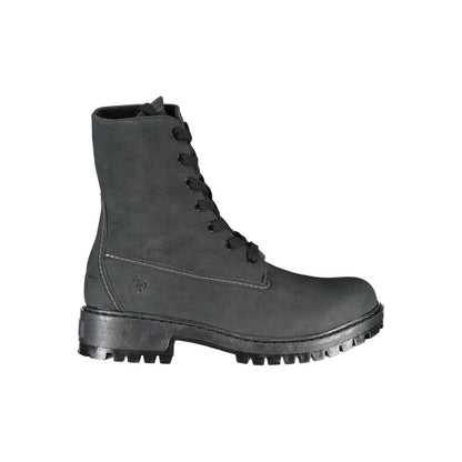 U.S. Polo Assn. Black Polyester Lace-Up Ankle Boot