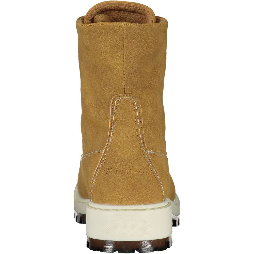 U.S. Polo Assn. Brown Polyester Lace-Up Ankle Boot