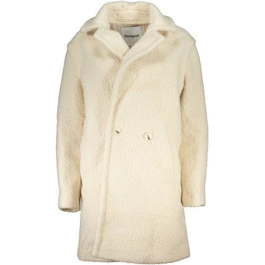 Desigual White Coat: A Statement of Bold Elegance