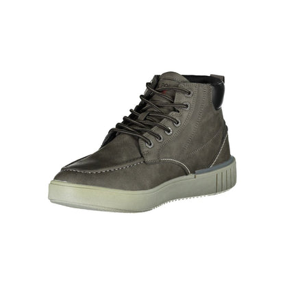 U.S. Polo Assn. Gray Polyester Boot with Laces