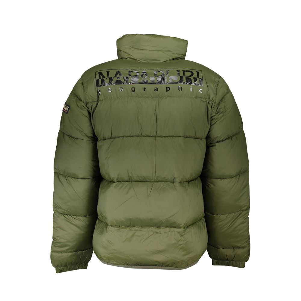 Napapijri Green Polyamide Jacket - Sustainable Adventure Essential