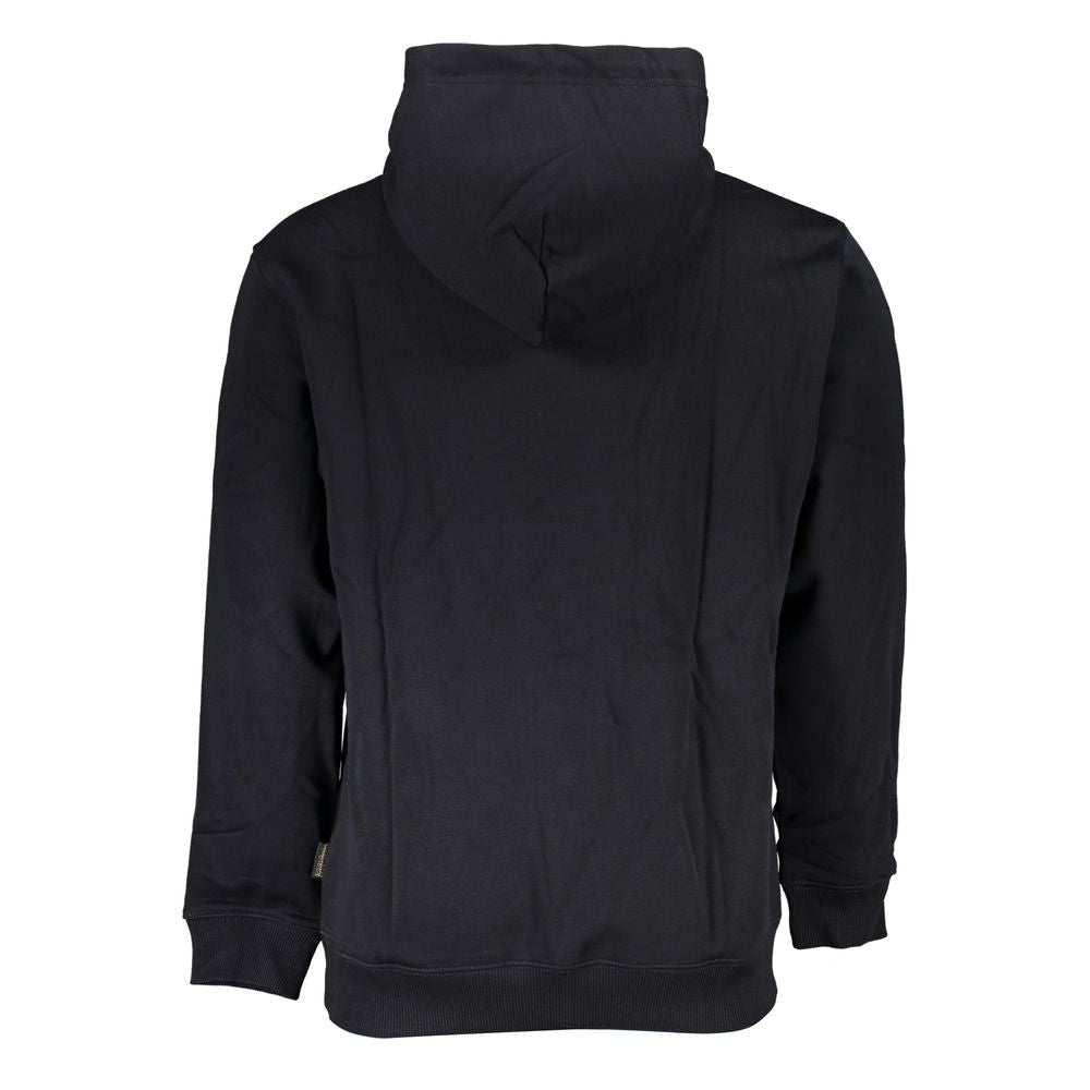 Napapijri Black Cotton Hoodie Sweatshirt