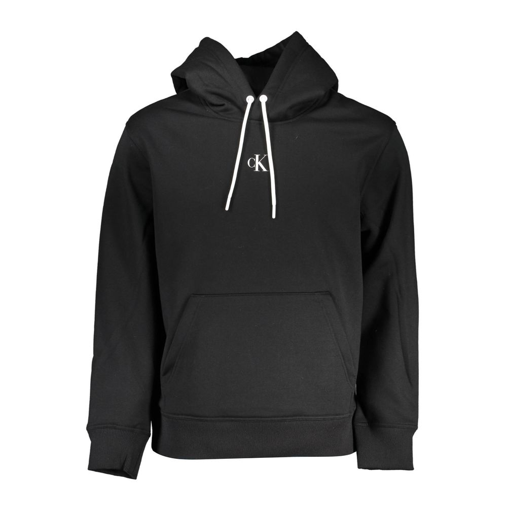 Calvin Klein Black Polyester Hoodie Sweater