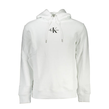 Calvin Klein White Cotton Hoodie